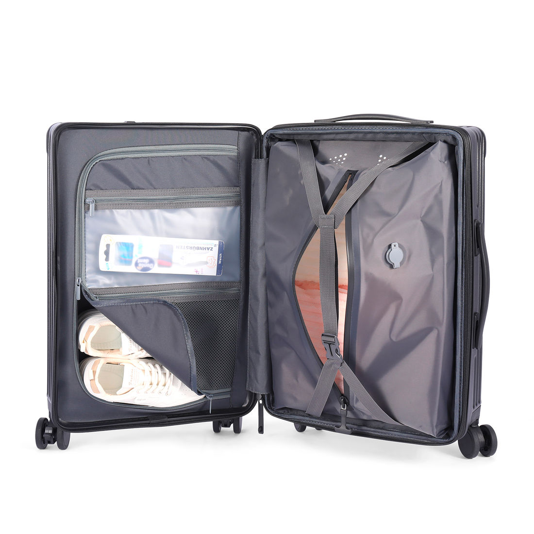 Mala de Viagem Pequena de Bordo 10 kg em Policarbonato com Compressor Malta Maloa Preto Mala de Viagem Pequena de Bordo 10 kg em Policarbonato com Compressor Malta Maloa Preto