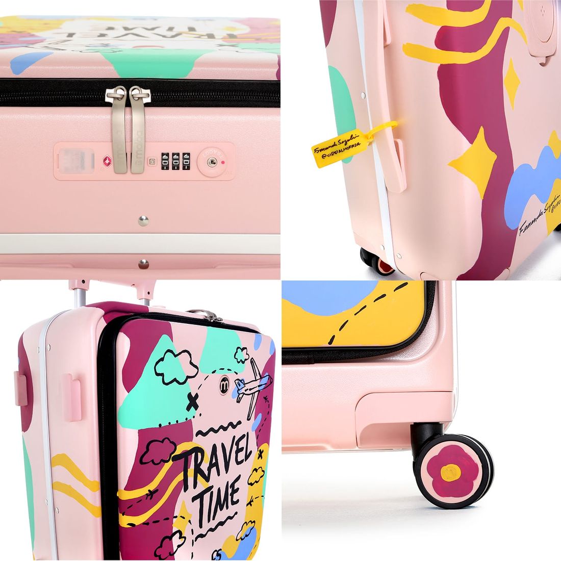 Mala de Viagem Pequena de Bordo 10 kg em Policarbonato Bélgica Travel Time Maloa Mala de Viagem Pequena de Bordo 10 kg em Policarbonato Bélgica Travel Time Maloa