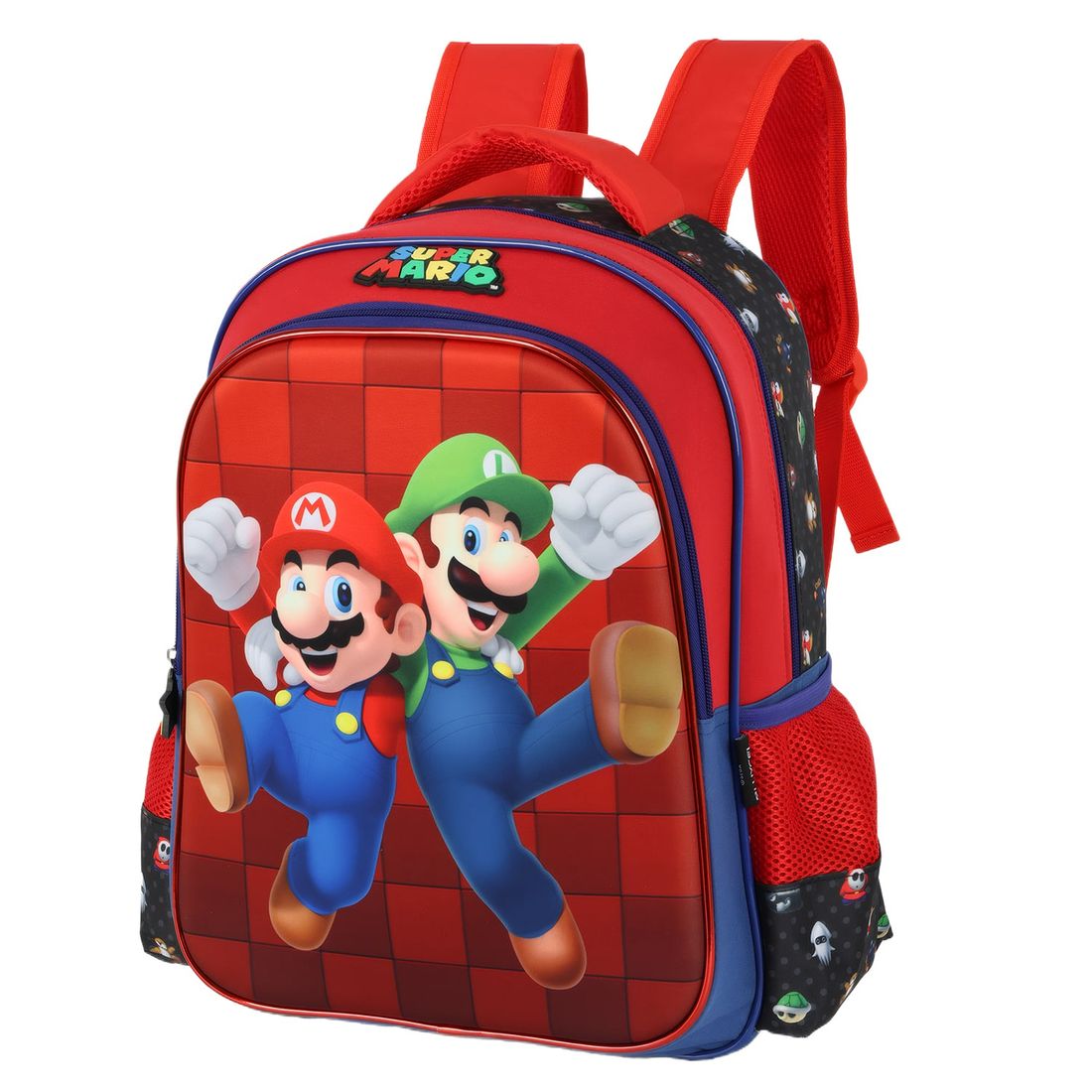 Conjunto de Mala de Bordo 10 kg e Mochila Infantil Mario e Luigi Conjunto de Mala de Bordo 10 kg e Mochila Infantil Mario e Luigi