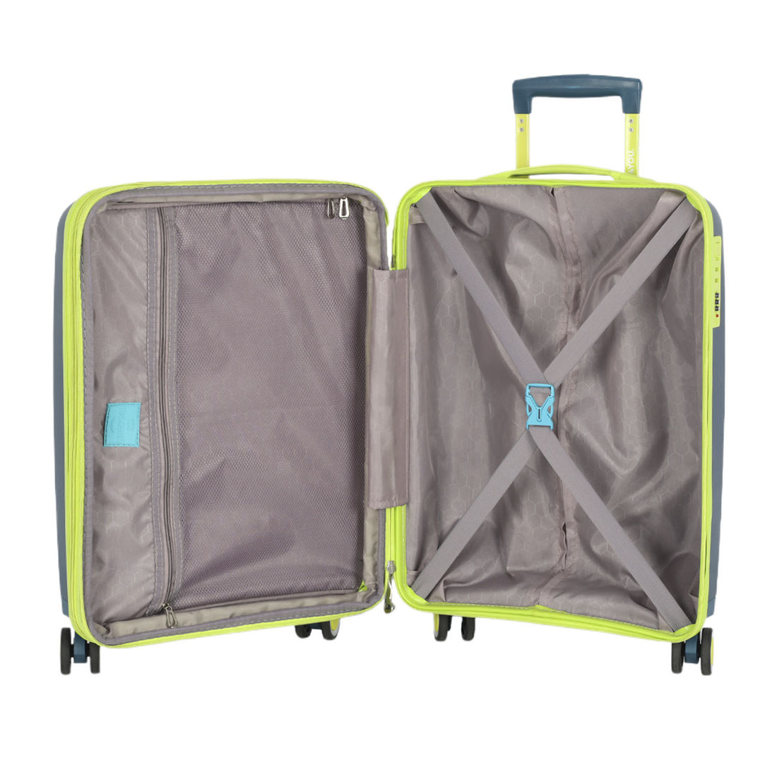 Kit de Malas de Viagem 3 Peças Polipropileno com Expansor Jade Marinho Kit de Malas de Viagem 3 Peças Polipropileno com Expansor Jade Marinho