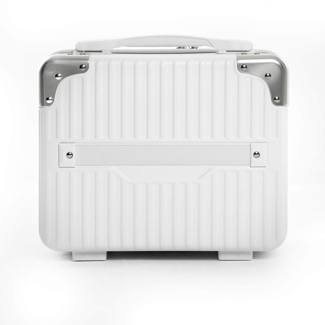 Conjunto Mala de Viagem Pequena de Bordo 10kg Policarbonato Suécia e Frasqueira Bali Maloa Branco