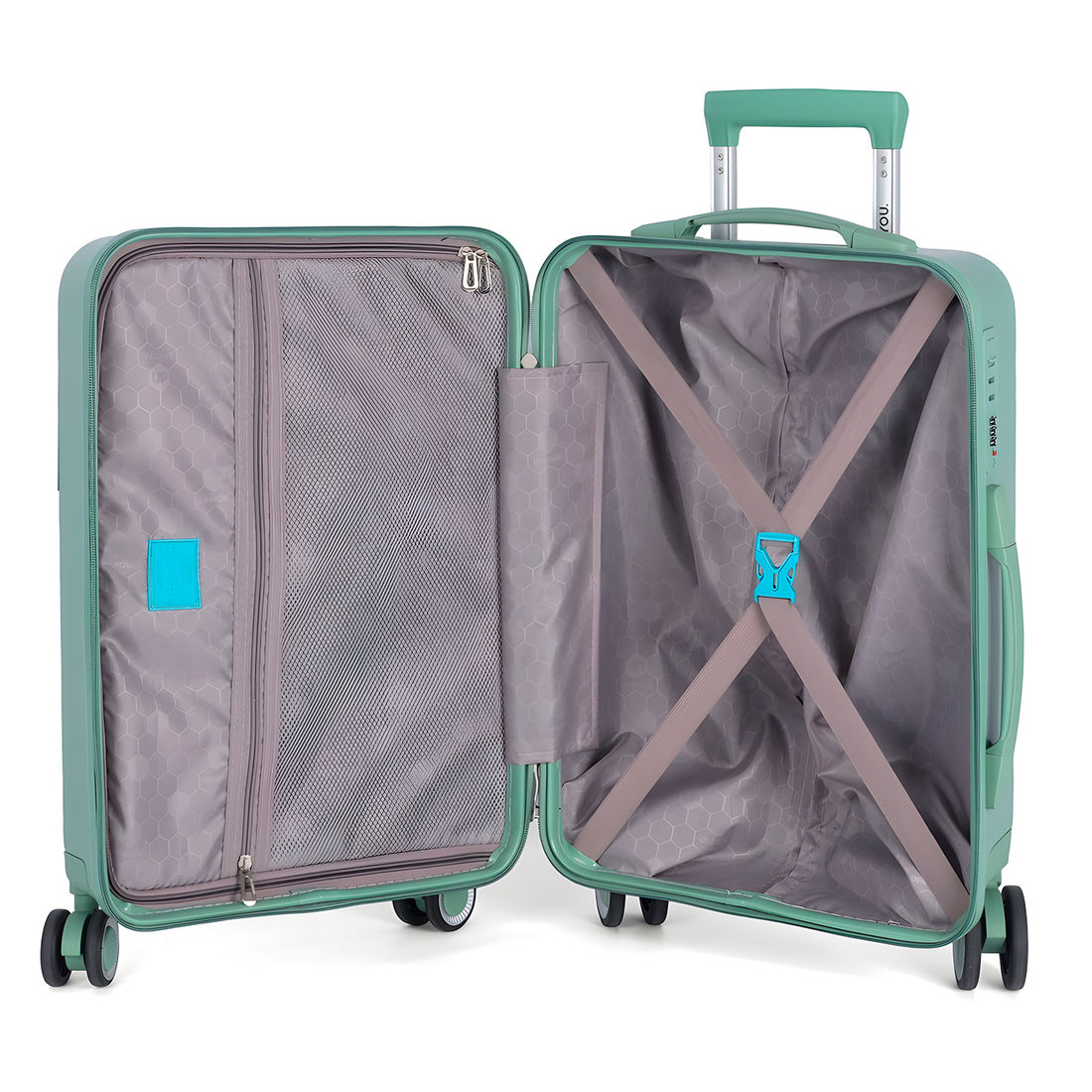 Mala de Viagem Pequena de Bordo 10kg Rolling Verde Mala de Viagem Pequena de Bordo 10kg Rolling Verde