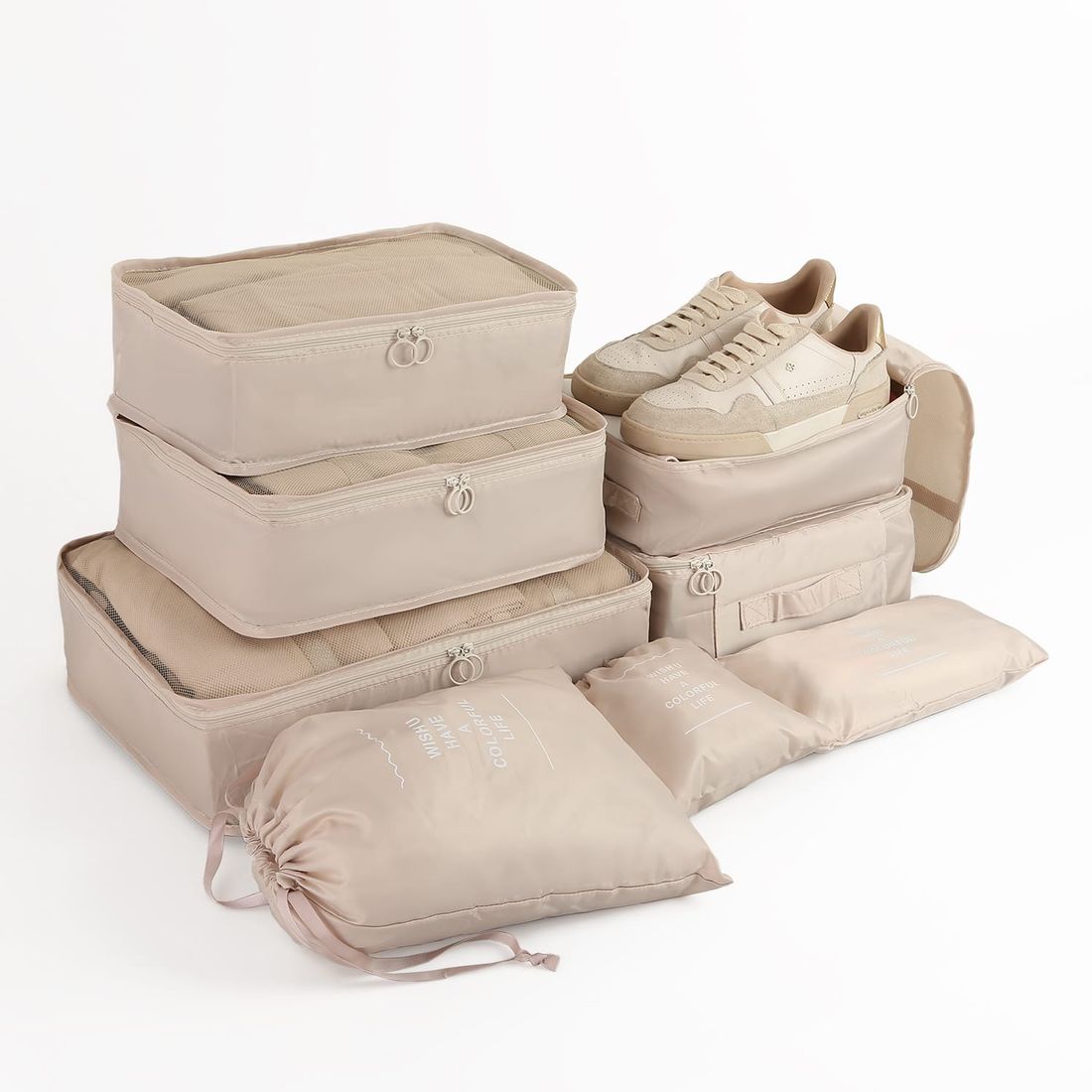 Kit Completo Brasil Branco, Kit Frasco 7 Pecas, Bolsa Journey e Kit Organizador Colorful Life Kit Completo Brasil Branco, Kit Frasco 7 Pecas, Bolsa Journey e Kit Organizador Colorful Life