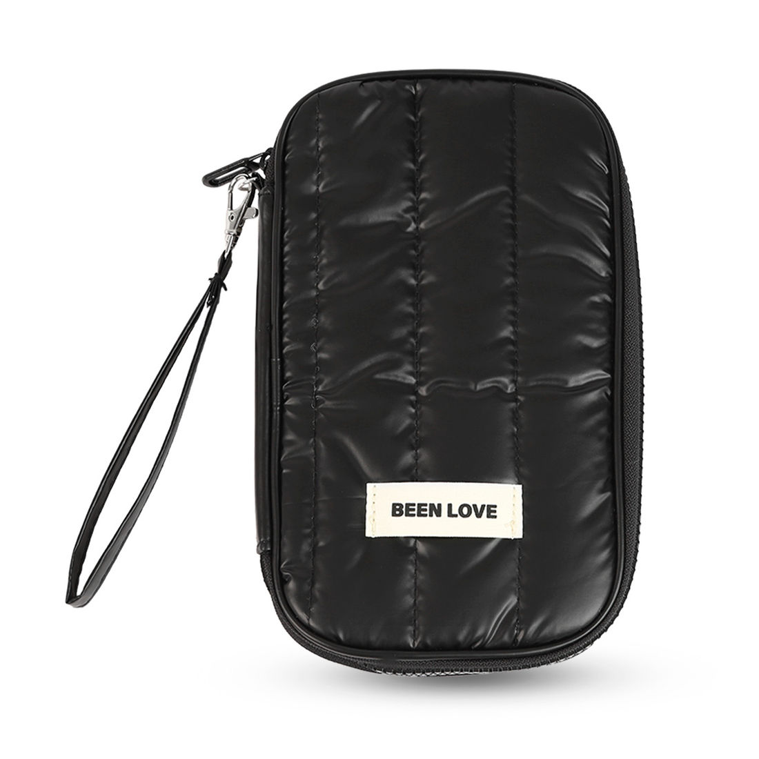 Kit de Acessórios Multifuncional com Necessaire, Porta Passaporte e Porta Notebook 14 Polegadas Puffer Maloa Preto