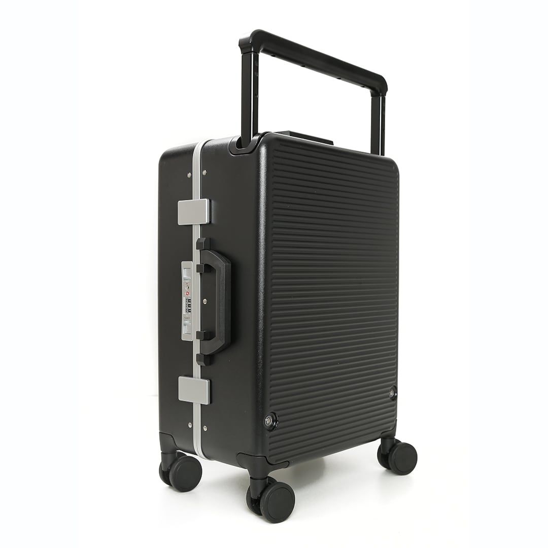 Kit de Malas de Viagem Média 23 kg e Pequena de Bordo 10kg PC Dinamarca Preto