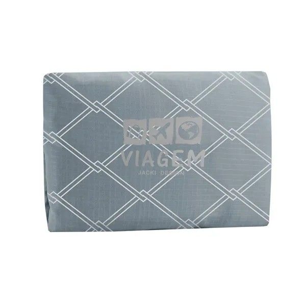 Bolsa De Viagem Dobrável Cinza Quadrada Listras Bolsa De Viagem Dobrável Cinza Quadrada Listras