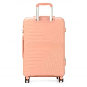 Mala De Viagem Grande 32kg em Polipropileno Granada Salmão com Expansor