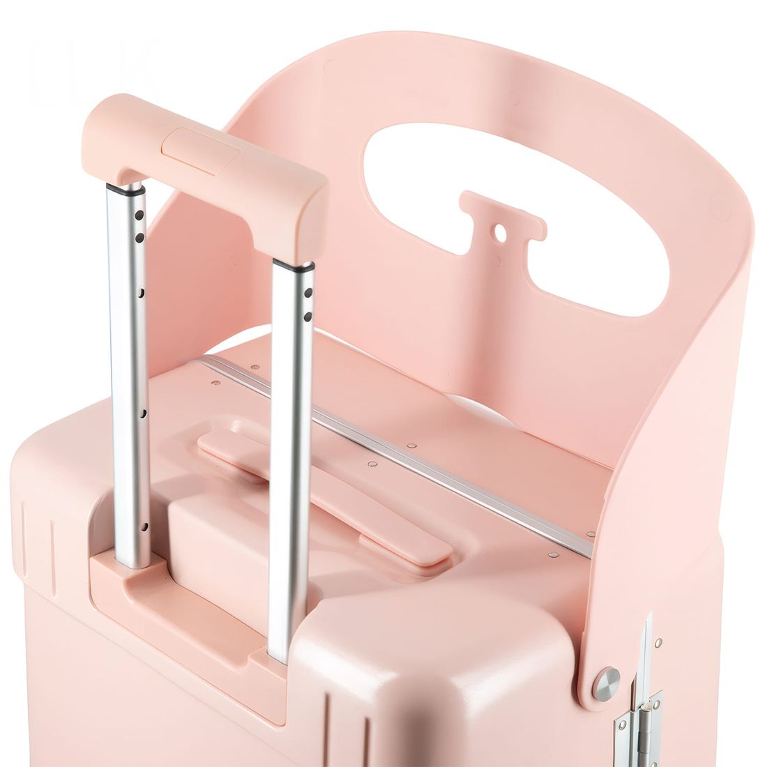 Kit Mala de Assento Grécia Media 23 kg Rosa, Bolsa Confort e Tag Good Travel Rosa