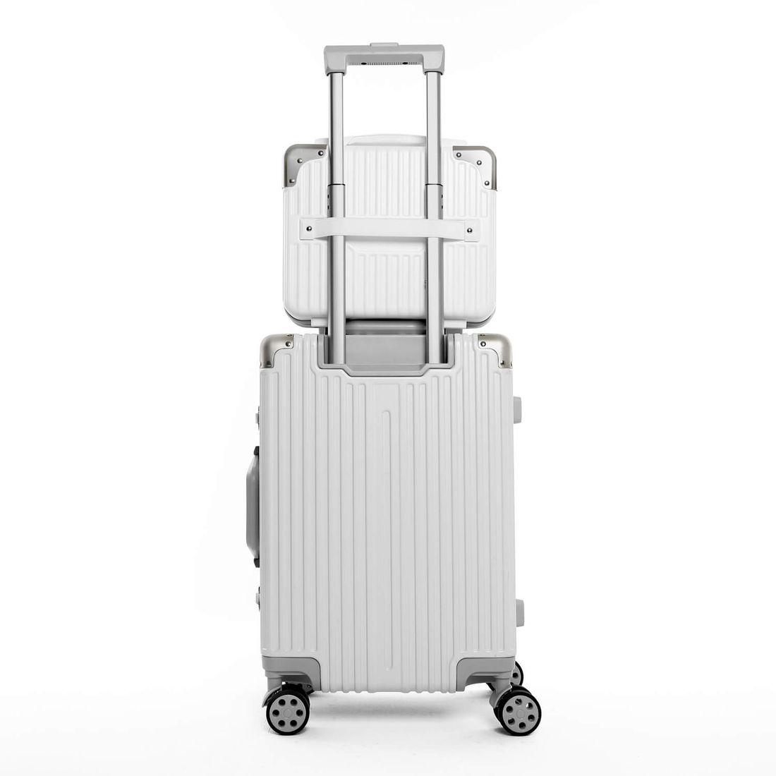 Kit de Mala Pequena de Bordo 10 kg Noruega Branco, Frasqueira Bali e Kit Organizador Colorful Life Acqua Kit de Mala Pequena de Bordo 10 kg Noruega Branco, Frasqueira Bali e Kit Organizador Colorful Life Acqua