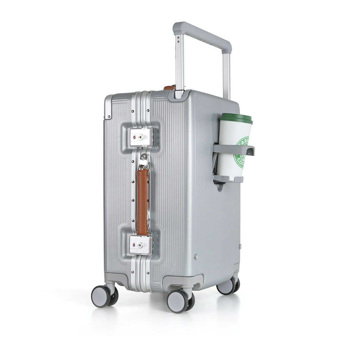 Mala de Viagem Pequena de Bordo 10 kg em Policarbonato Tóquio Maloa Prata