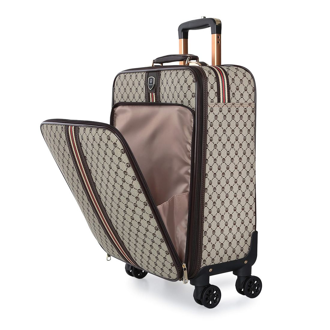 Kit de Malas de Viagem 10kg e 32 kg Amsterdam, Porta Sapato e Kit Organizador Bege