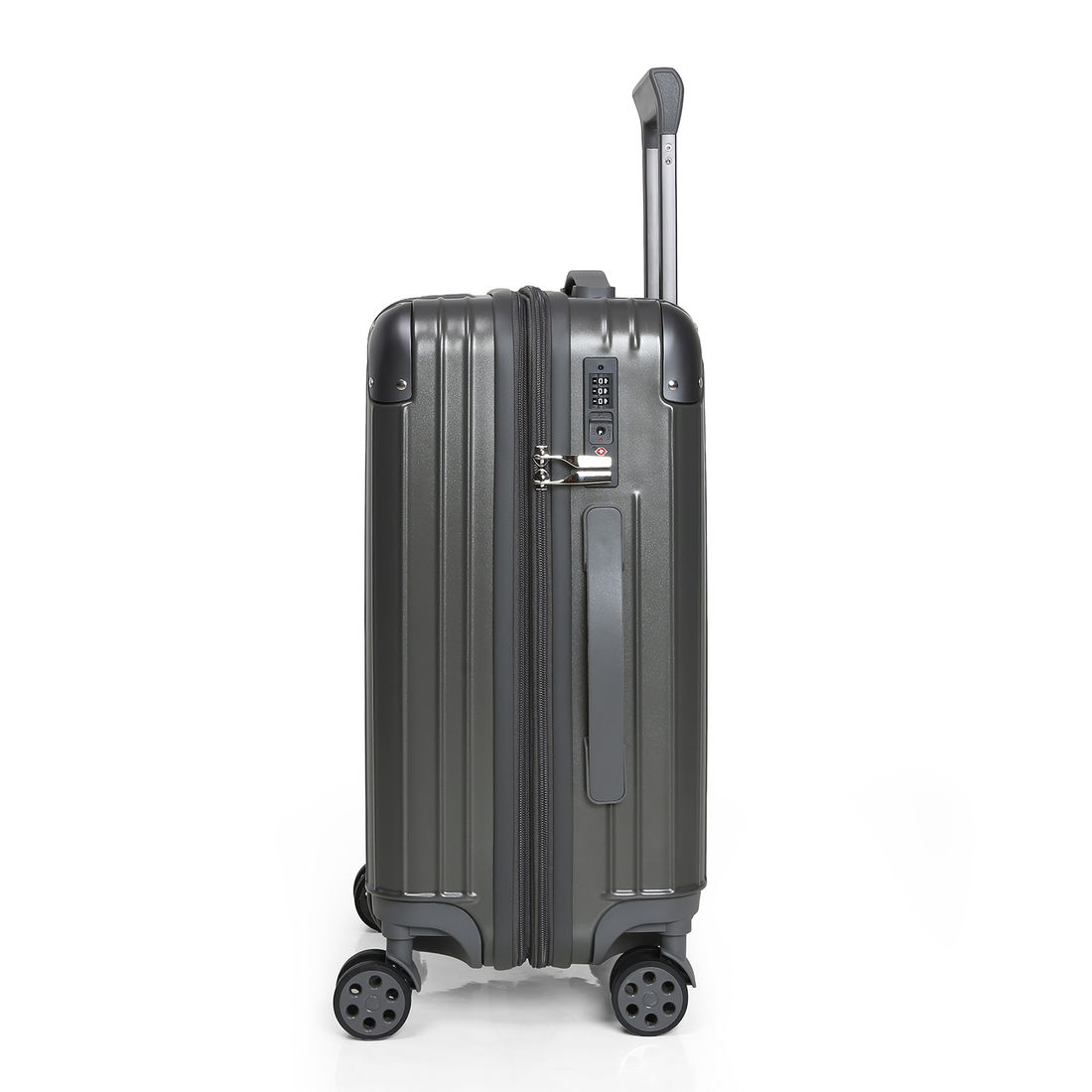 Mala de Viagem Média 23kg ABS Policarbonato com Expansor Brasil Maloa Chumbo