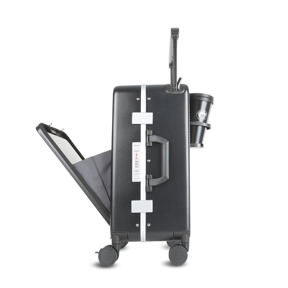 Mala de Viagem Pequena de Bordo 10 kg em Policarbonato Barcelona Maloa Preto Mala de Viagem Pequena de Bordo 10 kg em Policarbonato Barcelona Maloa Preto