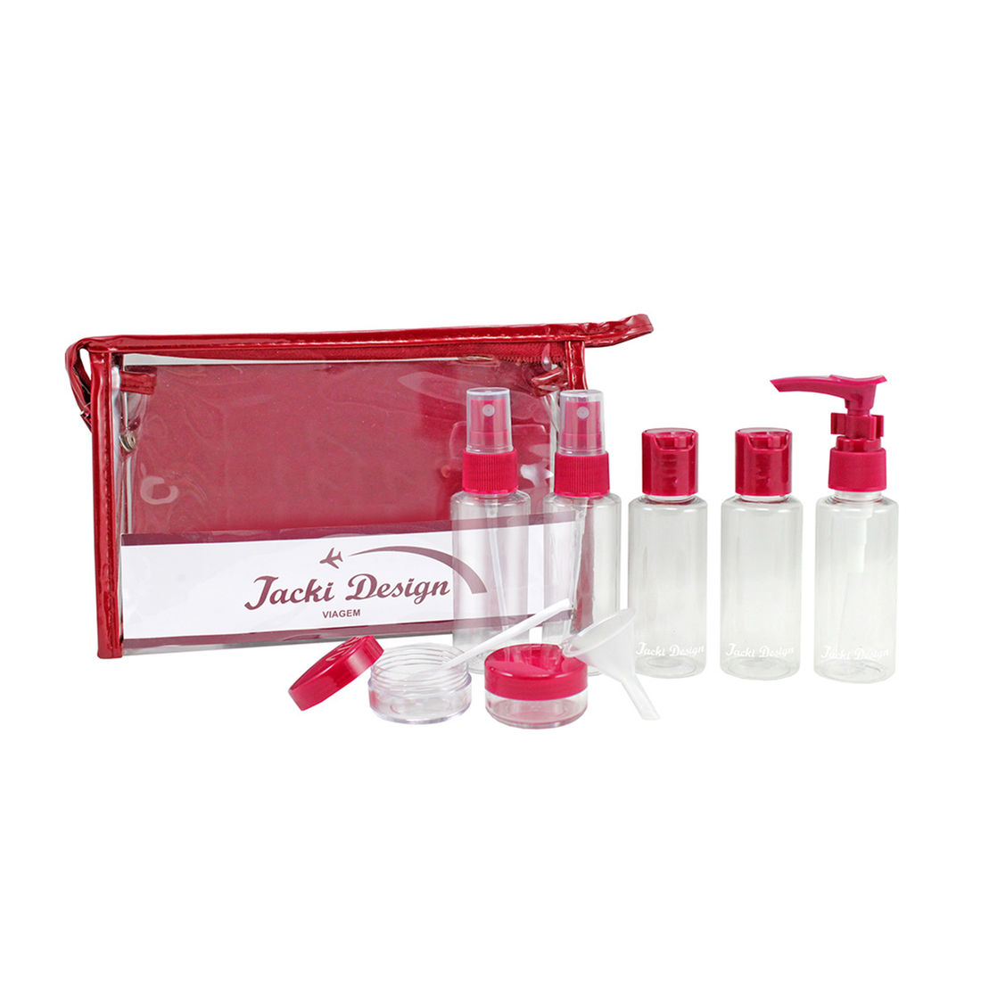 Kit de Frascos para Viagem de 10 Peças Vinho Kit de Frascos para Viagem de 10 Peças Vinho