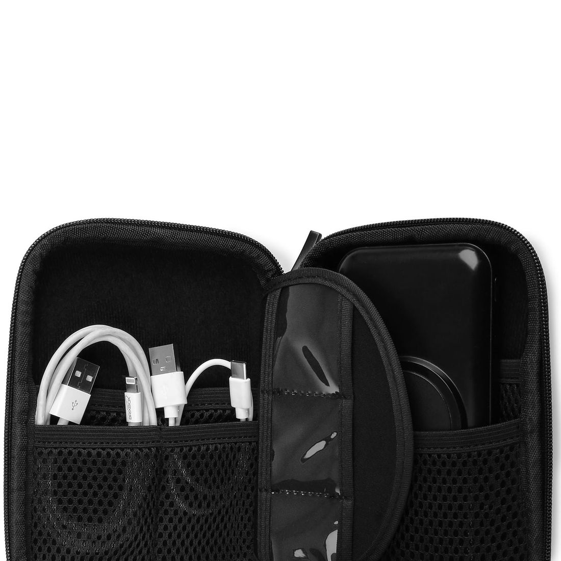 Nécessaire Porta Eletrônicos em Poliéster Preto Nécessaire Porta Eletrônicos em Poliéster Preto