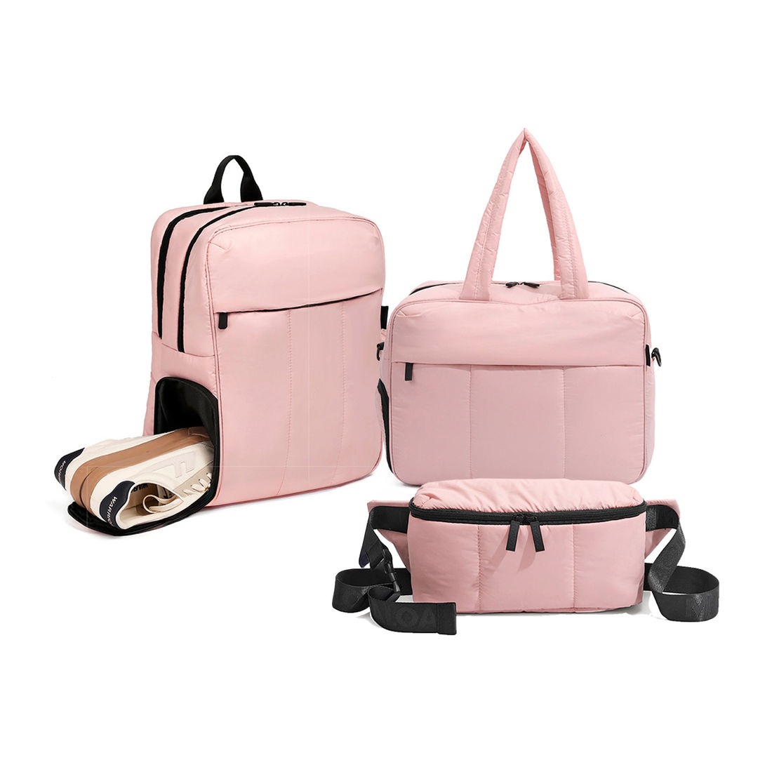 Kit de Viagem Confort Bag 3 Peças Maloa Rosa