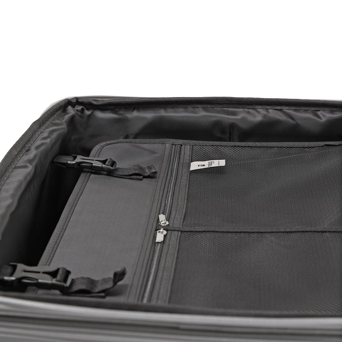 Mala de Viagem Média 23kg ABS Policarbonato com Expansor Brasil Maloa Prata Mala de Viagem Média 23kg ABS Policarbonato com Expansor Brasil Maloa Prata