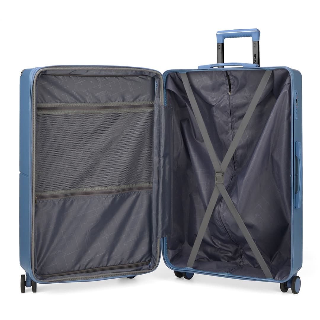 Kit de Malas de Viagem 3 Peças com Expansor e Frasqueira Katerini Azul Kit de Malas de Viagem 3 Peças com Expansor e Frasqueira Katerini Azul