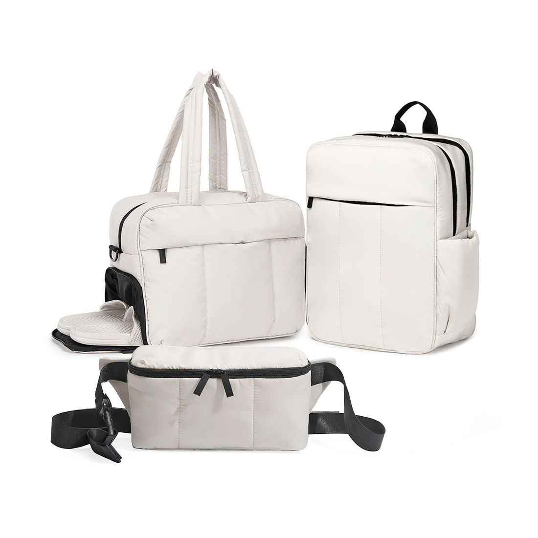 Kit de Viagem Confort Bag 3 Peças Maloa Branco Kit de Viagem Confort Bag 3 Peças Maloa Branco
