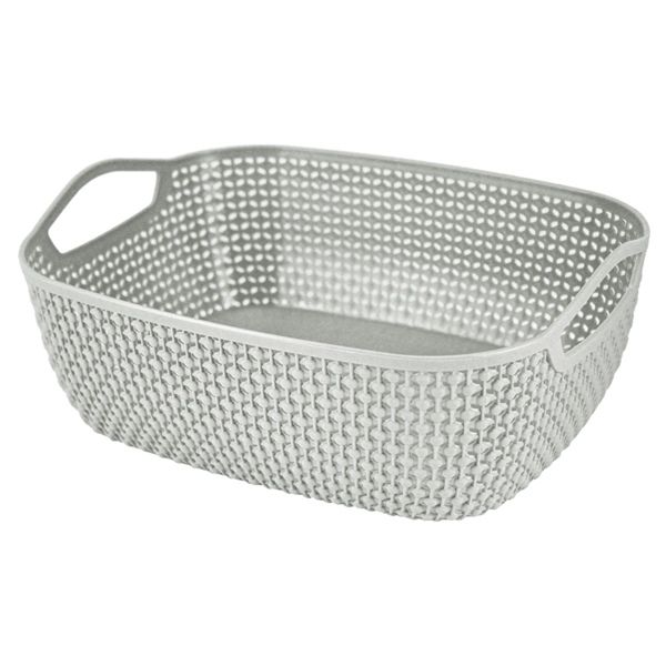 Cesto Organizador Loft Com Alça Média Cinza