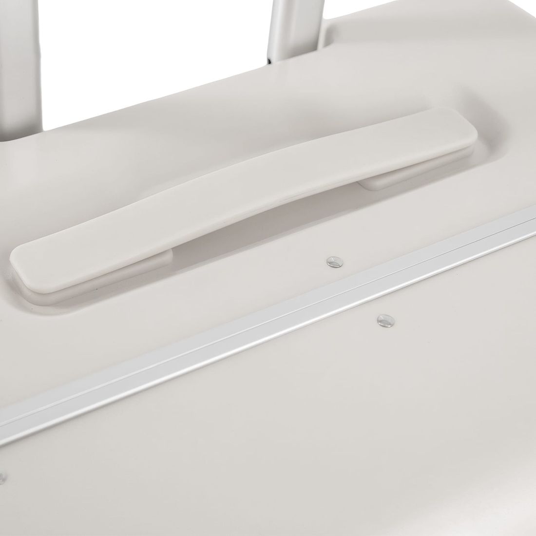 Mala de Viagem Pequena de Bordo 10 kg com Assento Infantil Policarbonato Grécia Maloa Branco Mala de Viagem Pequena de Bordo 10 kg com Assento Infantil Policarbonato Grécia Maloa Branco