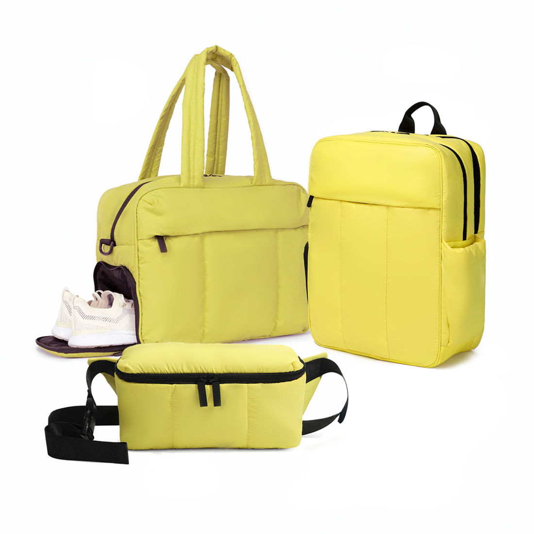 Kit de Viagem Confort Bag 3 Peças Maloa Amarelo Kit de Viagem Confort Bag 3 Peças Maloa Amarelo