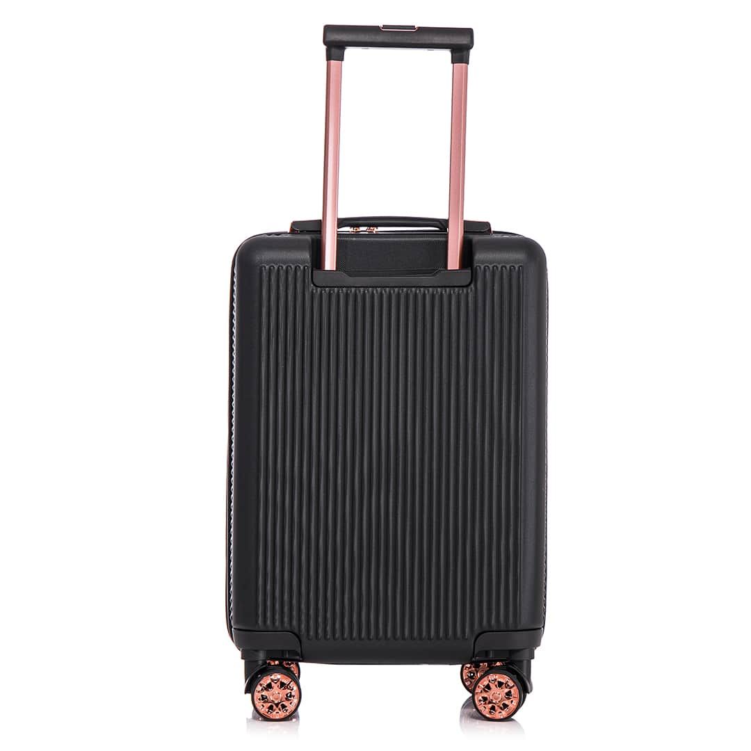 Kit Mala de Viagem Pequena de Bordo 10kg Croácia Preta e Mala Croácia Grande 32kg Preta Kit Mala de Viagem Pequena de Bordo 10kg Croácia Preta e Mala Croácia Grande 32kg Preta