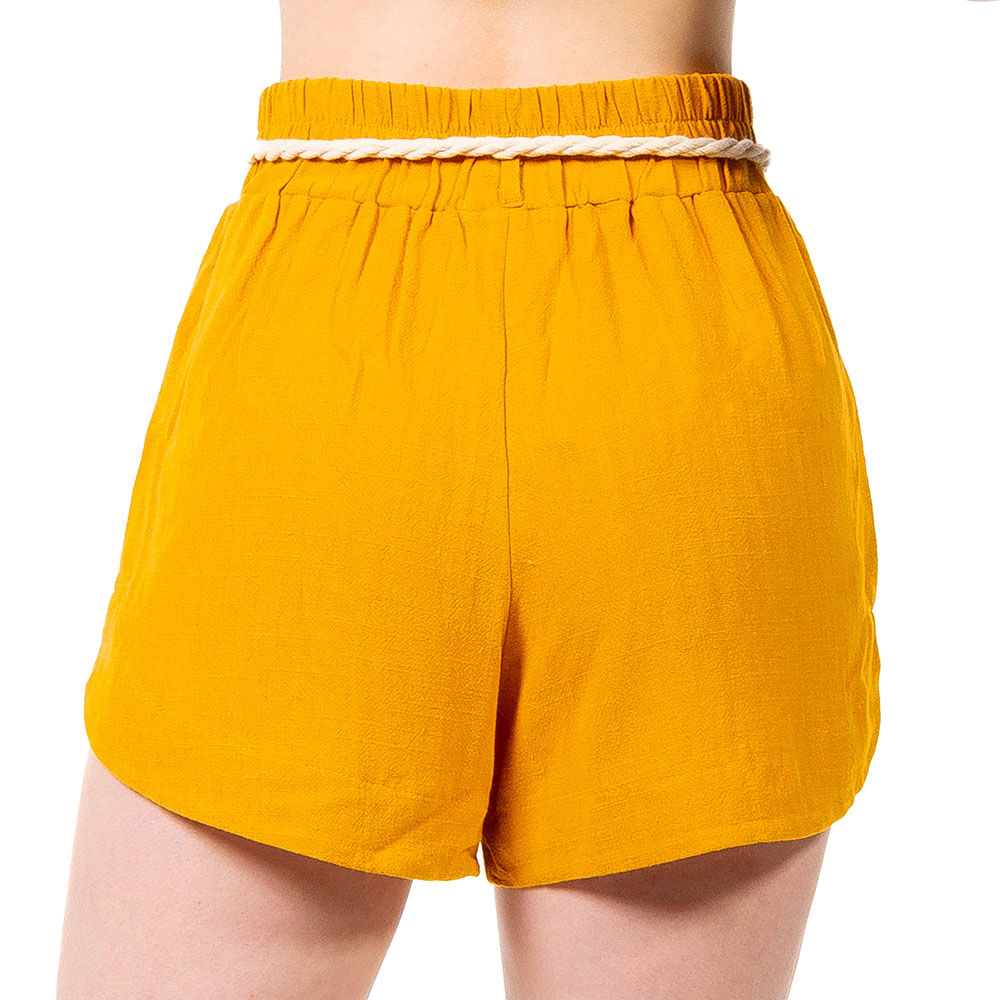 Shorts Linho Ybyra Mostarda