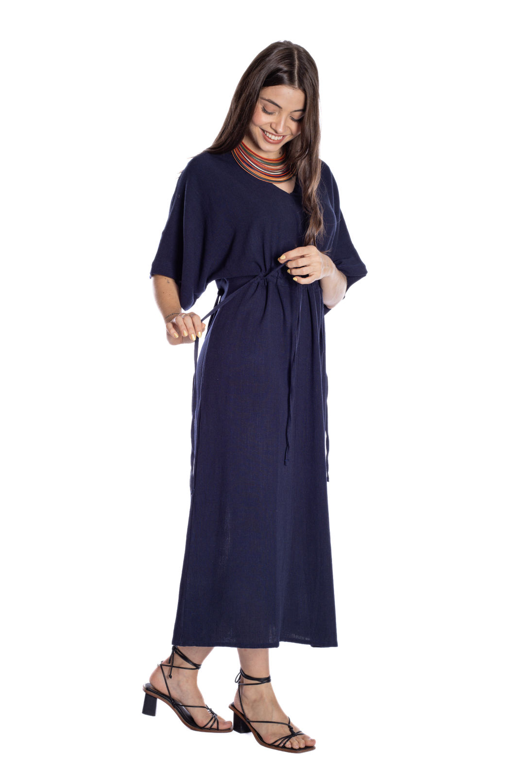 Vestido Feminino Linho Marcela Marinho Vestido Feminino Linho Marcela Marinho