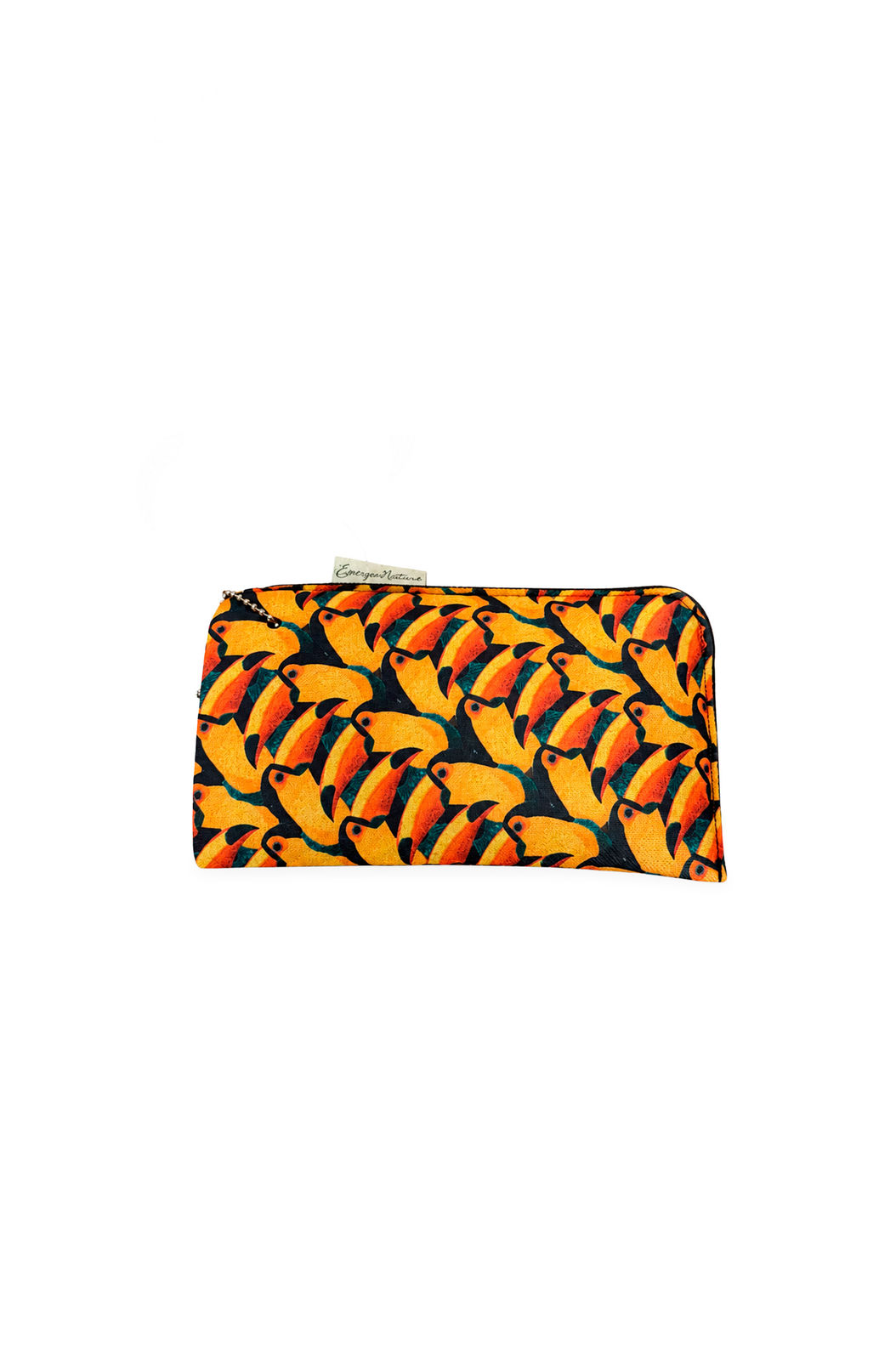Porta Celular Estampado Tucanos Tela Bordada