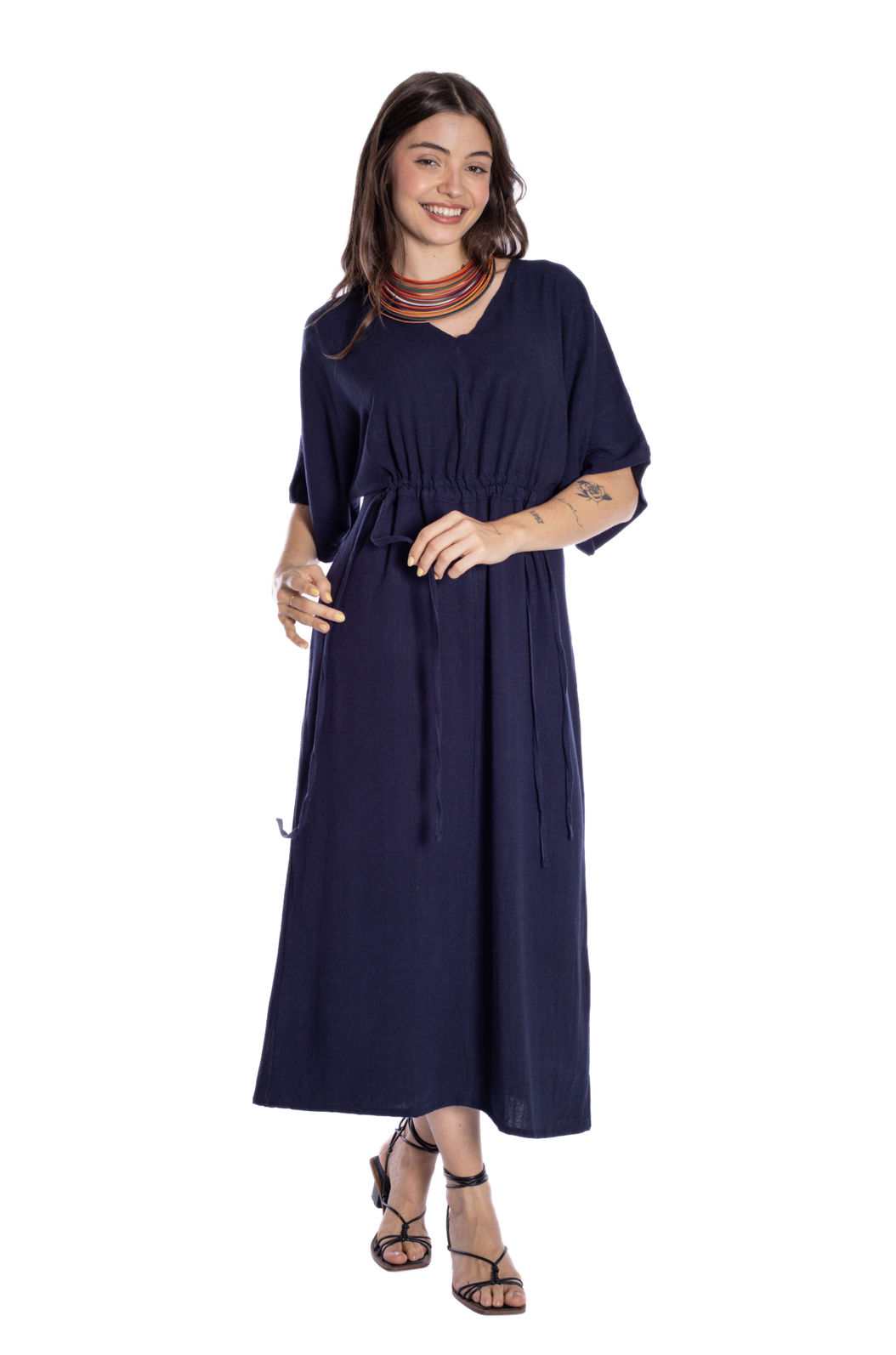 Vestido Feminino Linho Marcela Marinho Vestido Feminino Linho Marcela Marinho
