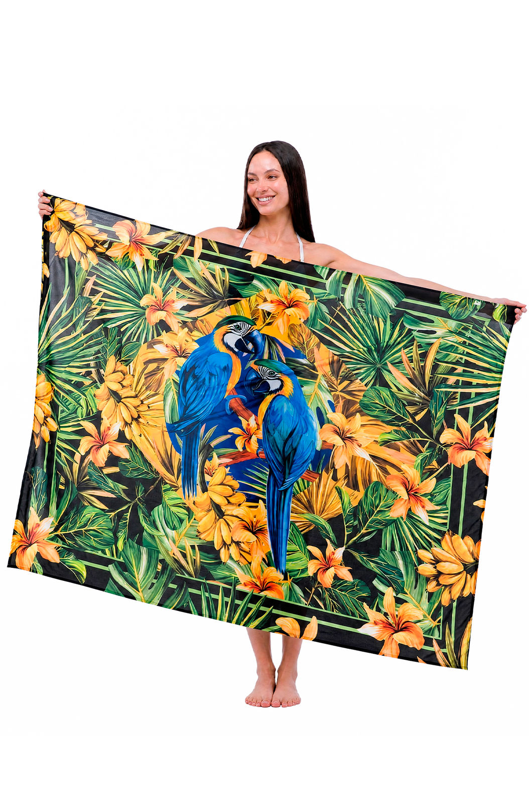 Canga Estampada Bandeira Brasil Caninde Folha Canga Estampada Bandeira Brasil Caninde Folha