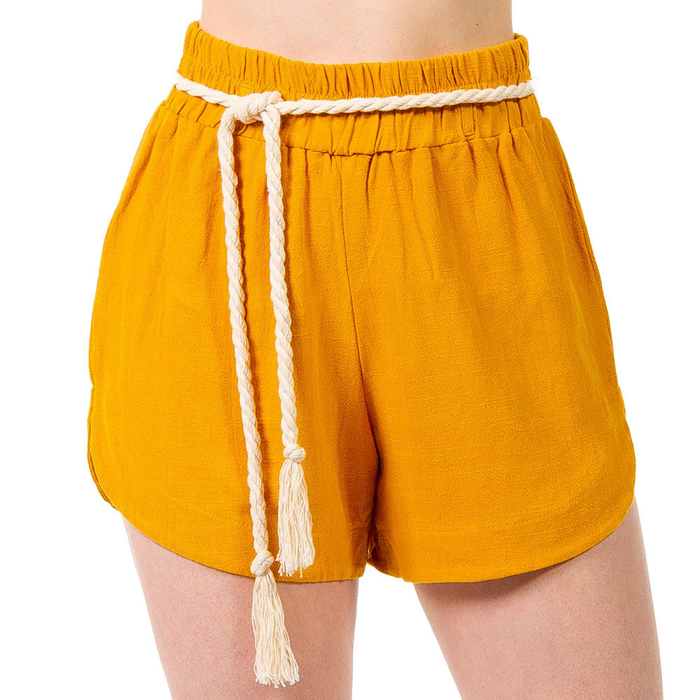 Shorts Linho Ybyra Mostarda