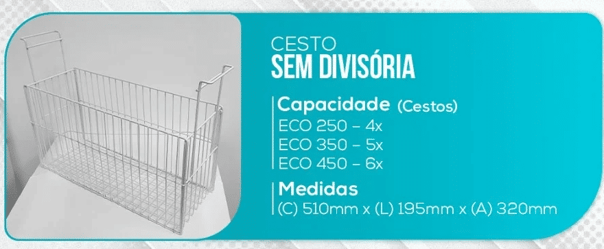 CESTO SEM DIVISÓRIA P/ LINHA ECO