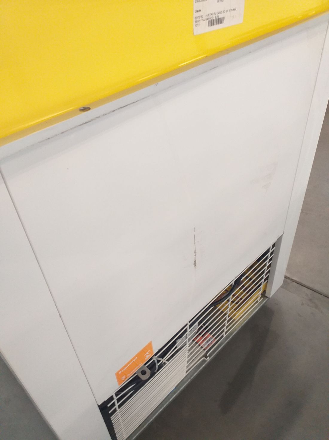 CONGELADOR FREEZER EXPOSITOR VITRINE SHOW SC 424 127V AMARELO CAP EQUIV 460 LT - SLIM