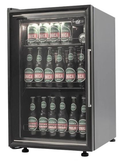 CERVEJEIRA VERTICAL CV100 127V PRETA PORTA ESQUERDA
