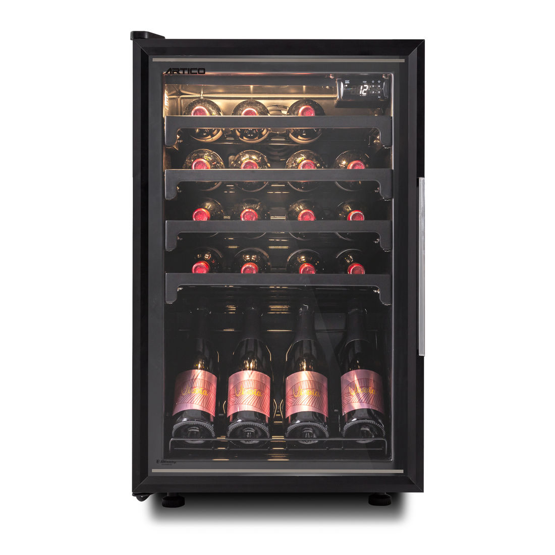 ADEGA VERTICAL AD100 220V PRETA PORTA ESQUERDA