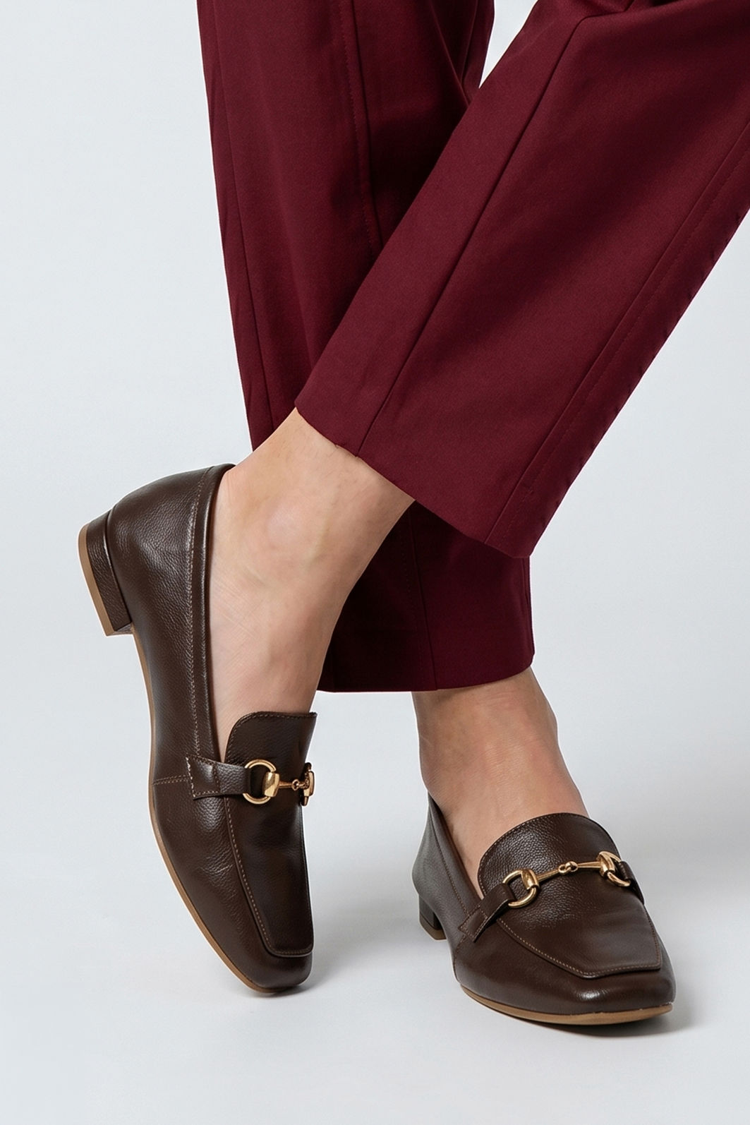 Mocassim Tradicional em Couro Marrom Mocassim Tradicional em Couro Marrom