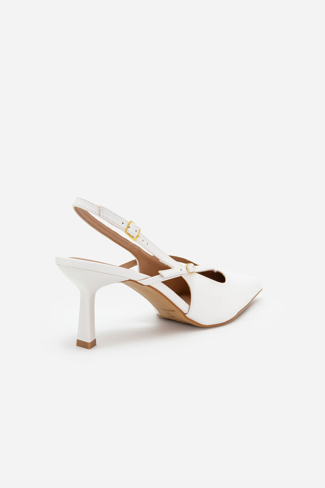 Chanel com Salto Geométrico Branco Chanel com Salto Geométrico Branco