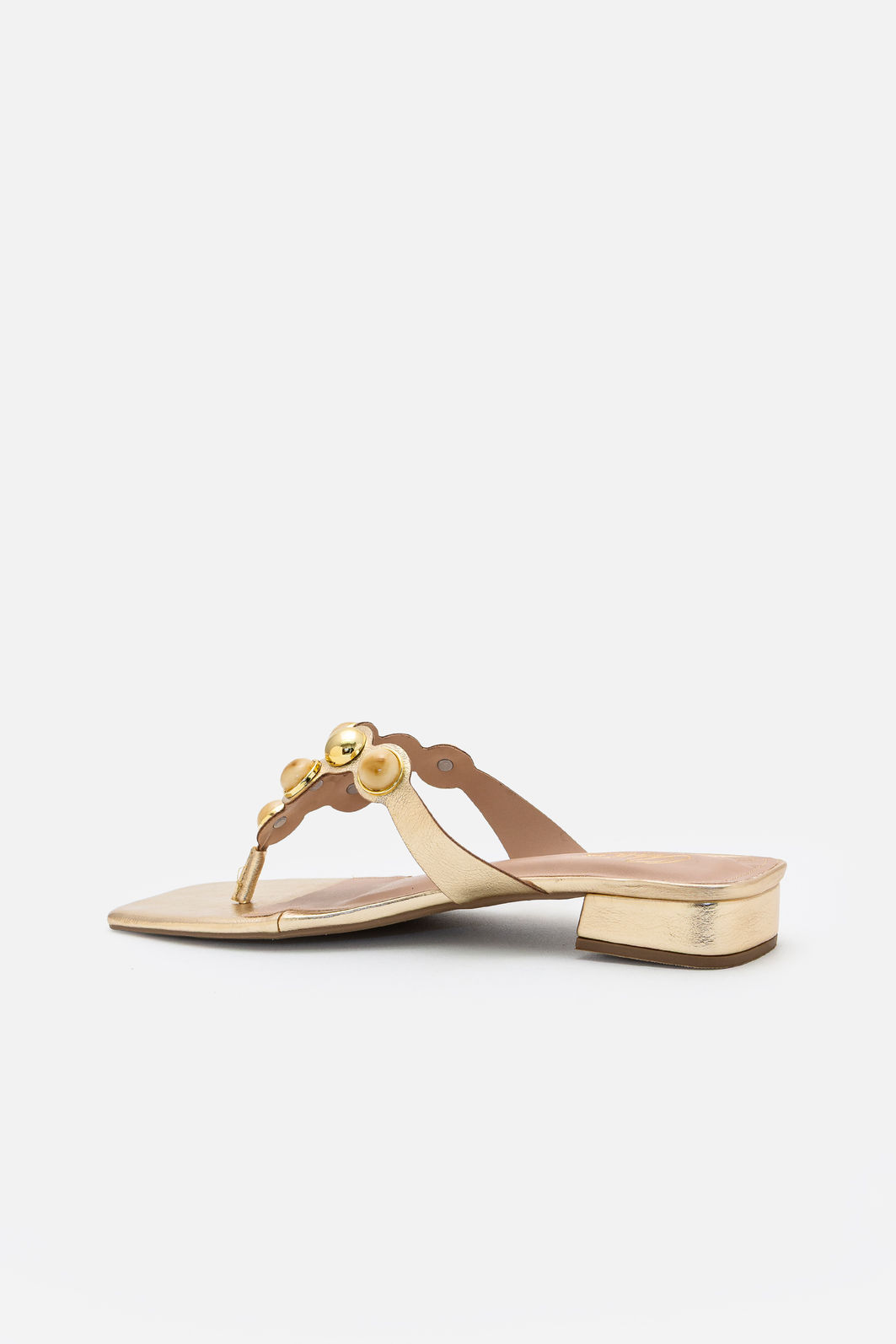 Mule de Dedo com Pedras e Enfeites Metálicos Ouro Mule de Dedo com Pedras e Enfeites Metálicos Ouro