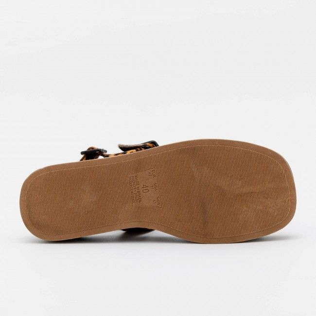 Sandália Flatform com Fivelas Ajustáveis Onça