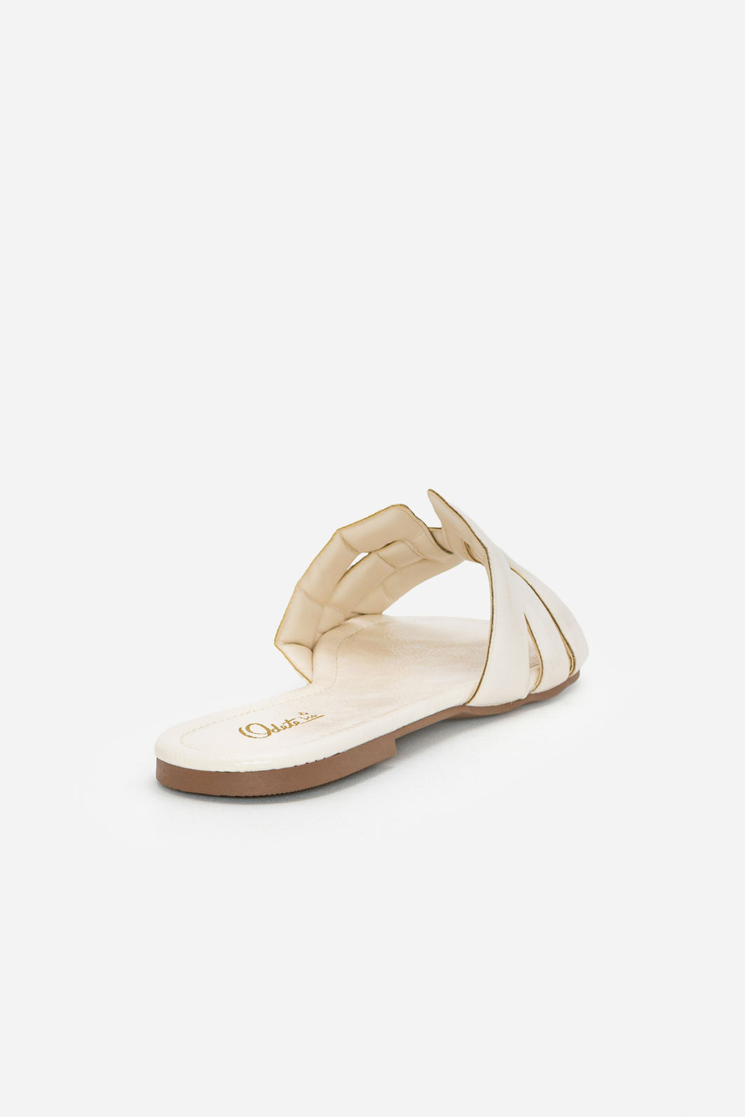 Rasteira Tiras Fofas Moderna Off White Rasteira Tiras Fofas Moderna Off White