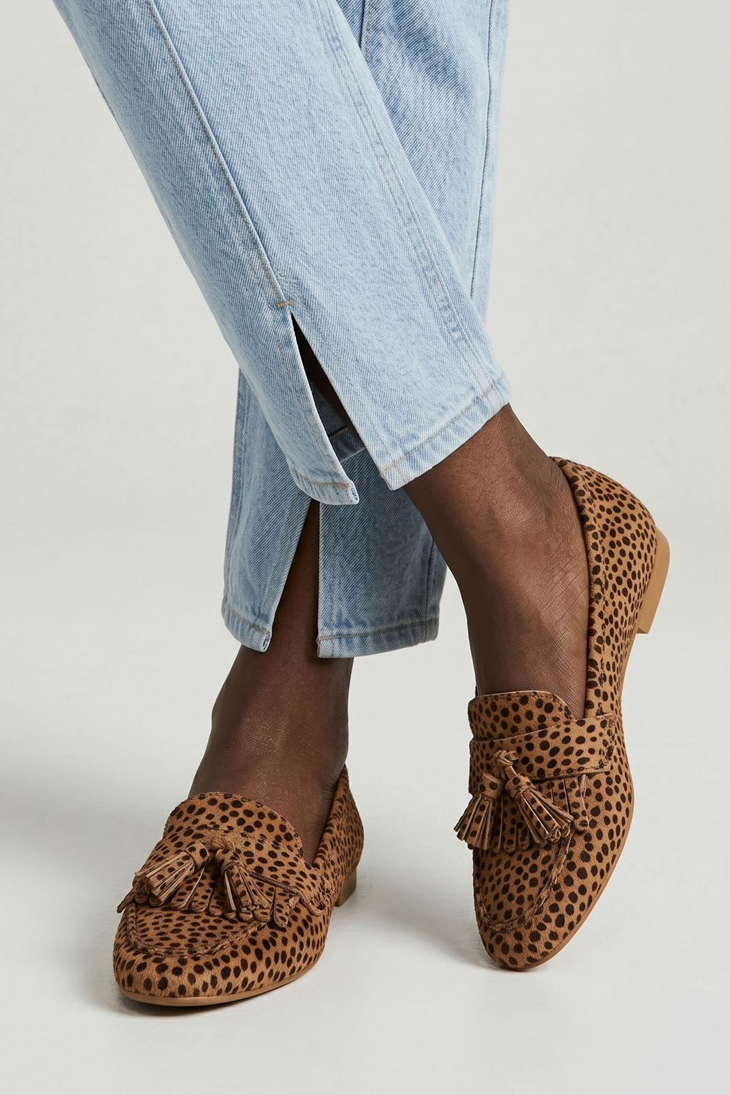 Mocassim com Franja Onça Mocassim com Franja Onça