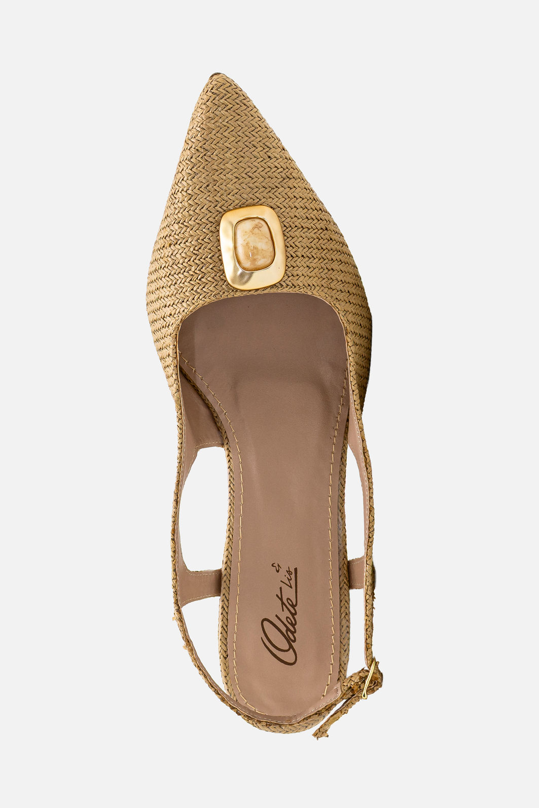 Chanel em Ráfia com Enfeite Amêndoa Chanel em Ráfia com Enfeite Amêndoa