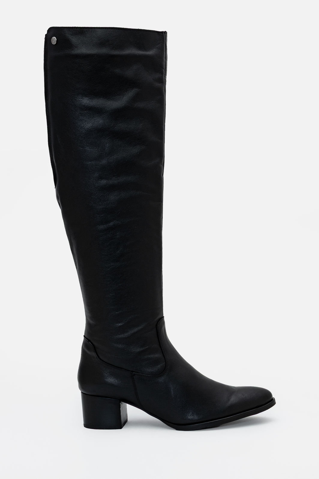Bota em Couro Cano Longo Preta Bota em Couro Cano Longo Preta