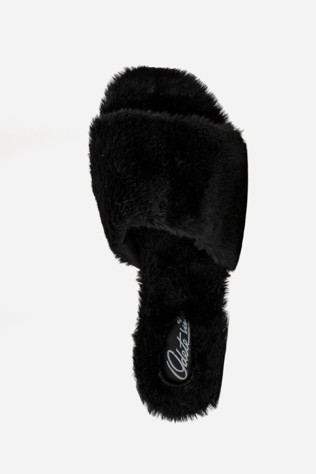 Pantufa com Tira Larga Preta Pantufa com Tira Larga Preta