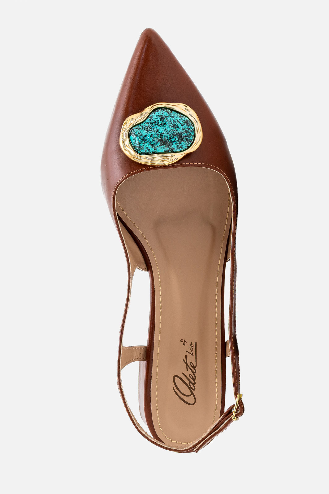 Chanel com Pedra Orgânica Azul Tostado Chanel com Pedra Orgânica Azul Tostado