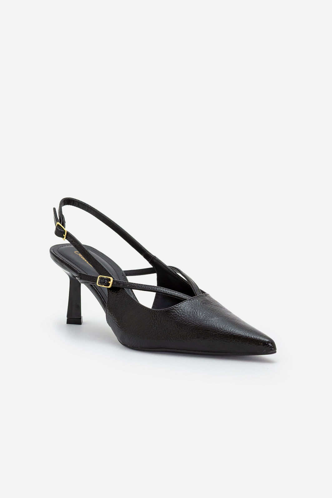 Chanel com Salto Geométrico Preto Chanel com Salto Geométrico Preto