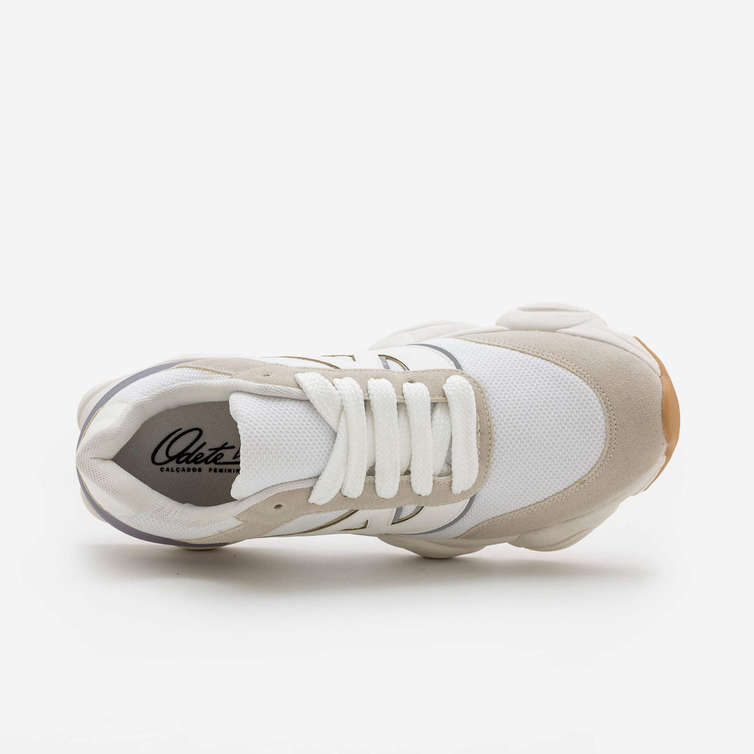 Tênis Chunky com Sola Esportiva Branco Tênis Chunky com Sola Esportiva Branco