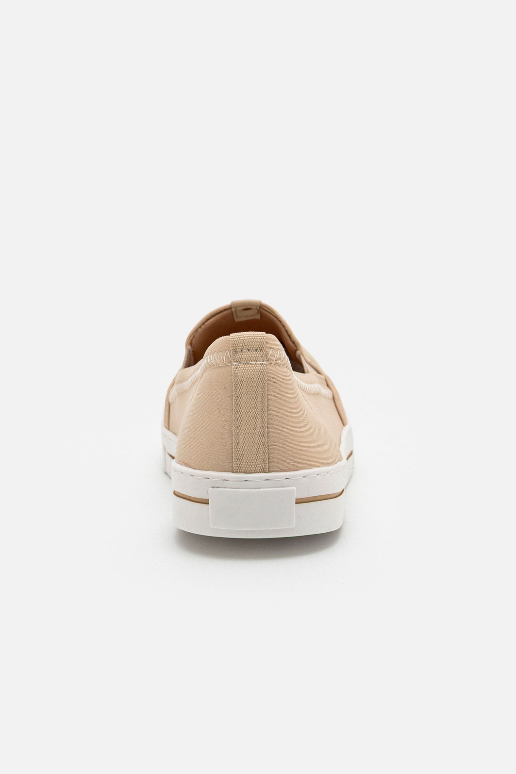 Tênis Slip On com Solado Alto Amêndoa Tênis Slip On com Solado Alto Amêndoa